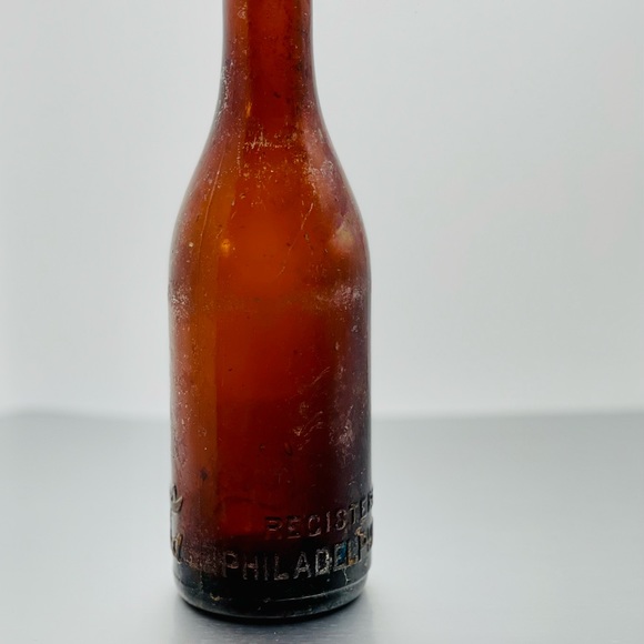 Coca-Cola Co. Amber, Vintage, Bottle, Registered, Philadelphia, PA (C C Co.-14) - Picture 14 of 16